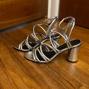 Rebecca Minkoff Metallic Strappy Sandals